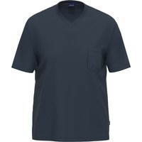 AMMANN Pyjama-Oberteil, Brusttasche, für Herren, blau, 3XL von AMMANN