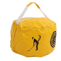 AMONIDA Golf-Schlag-Tasche, 42,5 x 26 cm, wasserdichte PVC-Schlag-Tasche, Golf-Schwung-Trainer, Reißverschluss-Design, Golf-Schwung-Trainingshilfe, Shag Tasche für Golfbälle von AMONIDA
