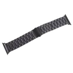 AMONIDA Uhrenarmband, Schwarzes, Verstellbares Uhrenarmband für Männer auf Reisen (Schwarz) von AMONIDA