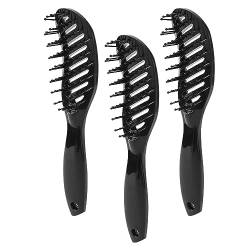 Entwirrende, Formende Haarbürste, Glättende Haarbürste für Männer, 9 Reihen, Kopfhaut-Massage-Haarbürste für Friseursalon für Männer von AMONIDA
