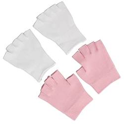 Fingerlose Spa-Handschuhe, Tragbare Reparatur-Gel-Handschuhe, Feuchtigkeitsspendend für Frauen für Zuhause von AMONIDA