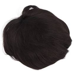 Haar-Toupet, Weiches, Flauschiges, Hitzebeständiges Ersatz-Herren-Haarteil für Halloween von AMONIDA
