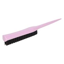 Lila Grooming Tease Brush Erhöhen Sie das Haarvolumen Tragbare Weiche Bürste Rattenschwanz-Bart-Tease-Bürste für Frauen für den Salon (Helles Lila) von AMONIDA