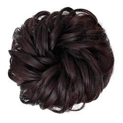 Lockiger, Gewellter Haarknoten, Lockige Dutt-Perücke, Flauschiger, Stilvoller Look, Weich für die Hochzeit für Mädchen (#2) von AMONIDA