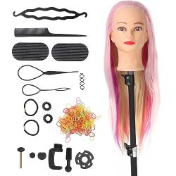 Trainingskopf, Weiblicher Schaufensterpuppenkopf Glänzend 4 Farben Simulierte Kopfhaut für das Haarstyling von AMONIDA