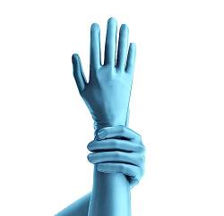 AMORESY Alecto Serie glänzend Sonnenschutz bunte Kugel Eis glatte Seide fünf Finger Langarm Handschuhe, Wasserauslauf Blau, Large von AMORESY