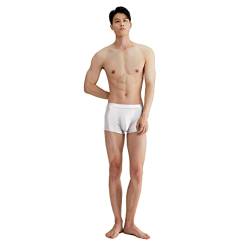 AMORESY Eros Series Boxershorts Herren Atmungsaktiv Sport Ice Anti Pinch Hip Boxer Pants, Weiß, XXX-Large von AMORESY