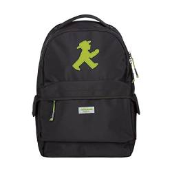 AMPELMANN Rucksack Backpacker Schwarz mit grünen Ampelmann (schwarz/grün) von AMPELMANN