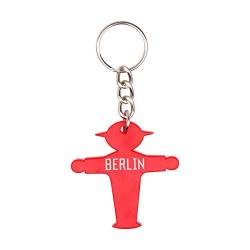 AMPELMANN Schlüsselmann - Schlüsselanhänger mit Berlin Gravur aus Plastik (Rot) von AMPELMANN