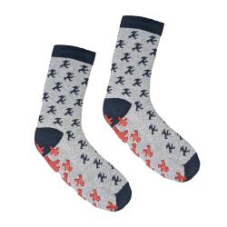 AMPELMANN Socken | FLOTTE SOHLE Grau | Stoppersocken | BIO Baumwolle | Berlin | Souvenir (DE/NL/SE/PL, Numerisch, 39, 42, Regular, Regular, Grau) von AMPELMANN