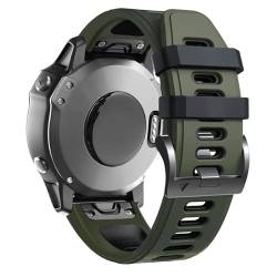 AMSOH Sport-Silikonarmband für Garmin Fenix 5X 5 Plus 6X 6 Pro COROS VERTIX 2 7X 7 Epix Gen 2 Stahlschnalle Easyfit Armband 22 26 mm, 26mm Fenix 5X 6X 7X, Achat von AMSOH