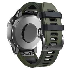 AMSOH Sport-Silikonarmband für Garmin Fenix 5X 5 Plus 6X 6 Pro COROS VERTIX 2 7X 7 Epix Gen 2 Stahlschnalle Easyfit Armband 22 26 mm, For Epix Gen 2-Instinct2, Achat von AMSOH