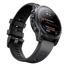 AMSOH Uhrenarmband für Garmin Fenix 7 7S 7X 6 6S 6X Pro 5X 5 Smartwatch-Armband aus Silikon Descent G1 Solar Forerunner 935 945 Schnellverschluss Correa, For Quatix 5 Quatix 6, Achat von AMSOH