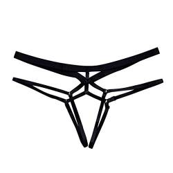 AMUSTER Damen String Dessous G-String Frauen Pantie Sexy Spitze Hoch Elastisch Dessous Schlüpfer Unterhosen Unterwäsche von AMUSTERღ