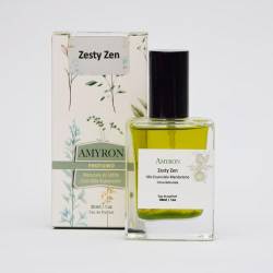 Botanischer Duft Zesty Zen AMYRON, hergestellt mit 100% natürlichen Inhaltsstoffen auf Basis von ätherischem Öl von Mandariono Grün. von AMYRON