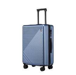 AMYSTY Koffer Trolley Reisekoffer Handgepäck 20 Zoll Leichtes Hardside-4-Rad-Spinner-Reisegepäck, Geschäftsgepäck Für Damen Rollkoffer (Color : Blu, Size : 20inch) von AMYSTY