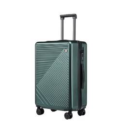 AMYSTY Koffer Trolley Reisekoffer Handgepäck 20 Zoll Leichtes Hardside-4-Rad-Spinner-Reisegepäck, Geschäftsgepäck Für Damen Rollkoffer (Color : Grün, Size : 20inch) von AMYSTY