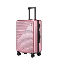 AMYSTY Koffer Trolley Reisekoffer Handgepäck 20 Zoll Leichtes Hardside-4-Rad-Spinner-Reisegepäck, Geschäftsgepäck Für Damen Rollkoffer (Color : Pink, Size : 20inch) von AMYSTY