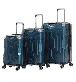 AMYSTY Koffer Trolley Reisekoffer Handgepäck 3-teiliges Gepäckset, Koffer Mit Großem Fassungsvermögen, Handgepäck, Aufgegebenes Gepäck Rollkoffer (Color : D, Size : 20+24+28in) von AMYSTY