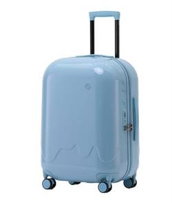 AMYSTY Koffer Trolley Reisekoffer Handgepäck Hartschalen-Gepäckset Mit USB-Ladeloch, Trolley-Koffer Mit TSA-Codeschloss Rollkoffer (Color : Blu, Size : 20IN) von AMYSTY