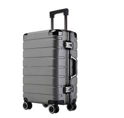 AMYSTY Koffer Trolley Reisekoffer Handgepäck Koffer, Zweireihig, Mit Drehbaren Rädern, Gepäck, Tragbar, Für Reisen, Dual-TSA-Zahlenschloss Rollkoffer (Color : D, Size : 22inch) von AMYSTY