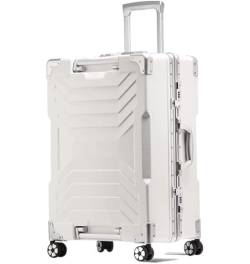 AMYSTY Koffer Trolley Reisekoffer Handgepäck Leichter Aluminium-Kabinengepäckkoffer Mute Universal Wheel Boarding Case Gepäck Rollkoffer (Color : C, Size : 20 inch) von AMYSTY