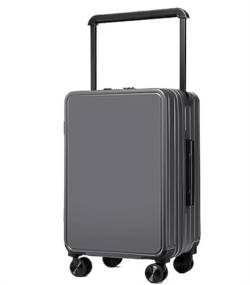 AMYSTY Koffer Trolley Reisekoffer Handgepäck USB-Schnittstelle, Koffer, Trolley, Gepäck, Universalräder, Zahlenschloss, Aufgegebenes Gepäck Rollkoffer (Color : B, Size : 20 in) von AMYSTY