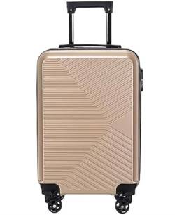 Koffer Trolley Reisekoffer Handgepäck Aufgegebenes Gepäck, Hartschalenkoffer, 20-Zoll-Gepäck Mit Spinner-Rollen-Koffer Rollkoffer (Color : A, Size : 20inch) von AMYSTY