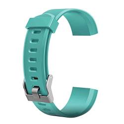 AMZLORD Silikon Uhrenarmbänder, 20mm wasserdichte Silicone Watch Strap Quick Release Kautschuk Uhrenarmband for Herren Männer Frauen weichen Ersatz for ID115Plus HR (Grün) von AMZLORD