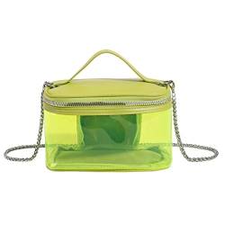 AMZLORD Transparent Kosmetiktasche Wasserdicht Kosmetikkoffer Reise Makeup Tasche Kulturbeutel Durchsichtiger Waschbeutel mit ReißVerschluss for Männer Frauen-Grün, 19x12cm von AMZLORD