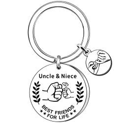 AMZQ Schlüsselanhänger für Onkel von Nichte und Onkel von AMZQ