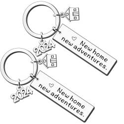 AMZQ Schlüsselanhänger zum Einzug, Geschenk zum Einzug, für Hausbesitzer, Immobilienagent von AMZQ