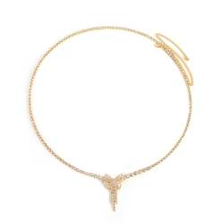 ANAZOZ Taille Kette Damen, Kettengürtel Damen Gold Körperketten für Frauen Boho Sexy Schmetterling Zirkonia Kette von ANAZOZ