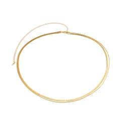 ANAZOZ Taillenkette Gürtel, Bauch Kette Damen Gold Körperschmuck Sexy Frauen doppelreihig Schlange Kette von ANAZOZ