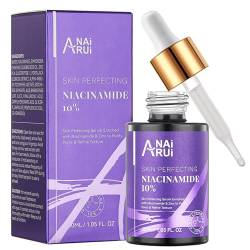 ANAiRUi Niacinamide Serum und 1% Zink und 2% Arbutin - Poren Verfeinern Gesichtsserum für dunkle Flecken und Pickel, Pigmentflecken, 30 ml von ANAiRUi