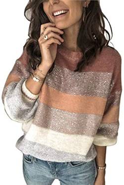 ANCAPELION Damen Pullover Casual Stricken Sweater von ANCAPELION