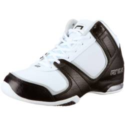 AND1 1001003007 Advance MID , Unisex - Erwachsene Sportschuhe - Basketball, Weiss (white/ black/ silver WBS), EU 42, (US 8.5) von AND1