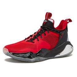 AND1 Attack 3.0 Herren Basketballschuhe Sneakers Indoor Outdoor Street Court Größe 7 bis 15, Rot/Ausflug, einfarbig (Getaway Solids), 12.5 Women/11 Men von AND1