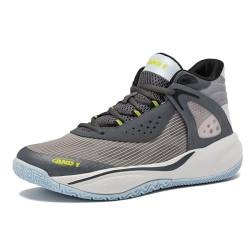 AND1 Revel Mid Herren Basketballschuhe, Indoor oder Outdoor Basketball Sneakers für Männer Street oder Court, Größen 40-50, grau dunkel, 9.5 Women/8 Men von AND1