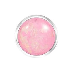 ANDANTE Chunk Click-Button Druckknopf (Muschel Pink) für Chunk-Armbänder, Chunk-Ringe und andere Chunk-Accessoires von ANDANTE