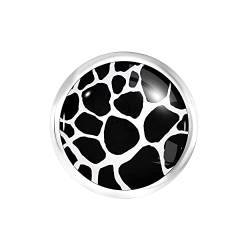 ANDANTE Chunk Click-Button Druckknopf (Zebra) für Chunk-Armbänder, Chunk-Ringe und andere Chunk-Accessoires von ANDANTE