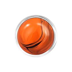 ANDANTE Marmor Chunk Click-Button Druckknopf (Terrakotta) für Chunk-Armbänder, Chunk-Ringe und andere Chunk-Accessoires von ANDANTE