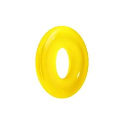ANDANTE-Stones 50 Stück in Farbe Gelb elastische Silikon Ring Gummi Perlen Stopper für Schmuck Armband Element für European Beads + Organzasäckchen von ANDANTE