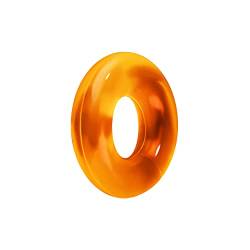ANDANTE-Stones 50 Stück in Farbe Orange elastische Silikon Ring Gummi Perlen Stopper für Schmuck Armband Element für European Beads + Organzasäckchen von ANDANTE