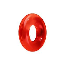 ANDANTE-Stones 50 Stück in Farbe Rot elastische Silikon Ring Gummi Perlen Stopper für Schmuck Armband Element für European Beads + Organzasäckchen von ANDANTE
