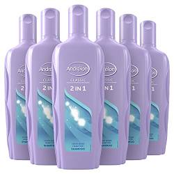 Andrélon Classic 2-in-1 Shampoo & Conditioner Pflegepflege für jeden Haartyp - 6 x 300 ml - Vorteilspack von ANDRELON