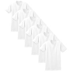 Klassisches Herren-Unterhemd, kurzärmelig, Baumwolle, Rundhalsausschnitt, Großhandelspackungen von ANDREW SCOTT