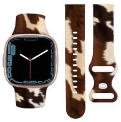 ANDRIU Kompatibel mit Versa 2/Versa/Versa Lite-Armband für Damen und Mädchen, niedliches, farbechtes Ersatz-Sportarmband für Versa SE Smartwatch (natürliche Kuh) von ANDRIU