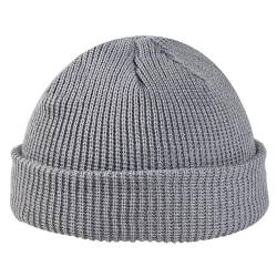 ANEWISH Unisex Beanie Mütze Damen Herren Kinder Strickmützen Warme Dehnbare Wintermütze Hellgrau von ANEWISH