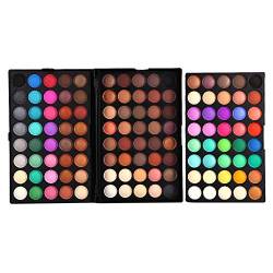 120 Farben Mini Lidschattenpuder, ANGGREK Matte Smokey Lidschatten Palette Schimmernd Shadow Palette Augen Make-up Kosmetik Set Langlebig Wasserdicht von ANGGREK